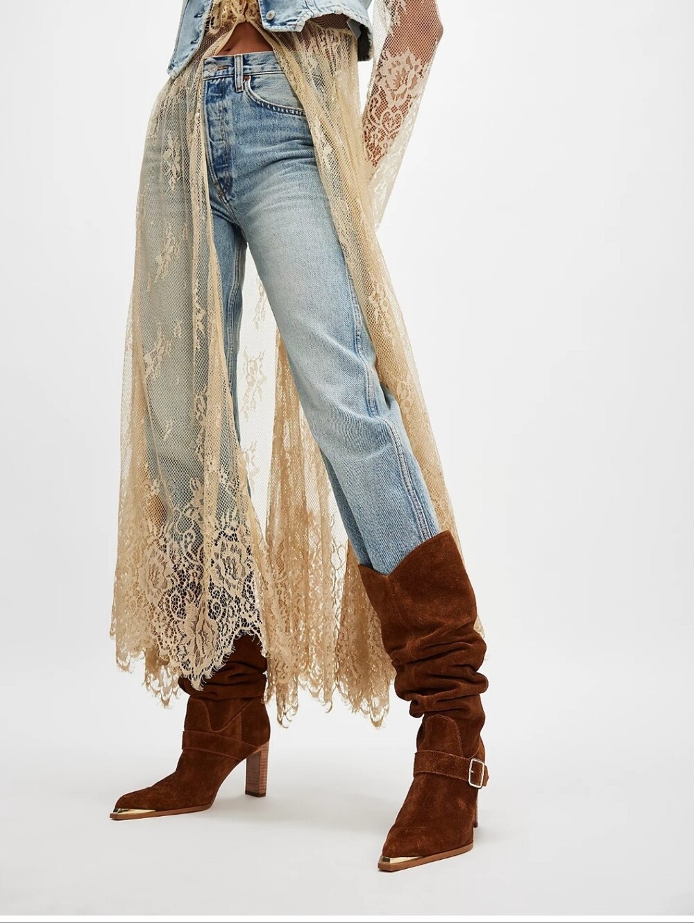 Free People Girls Night Out Slouch Boots - Picture 1 of 14